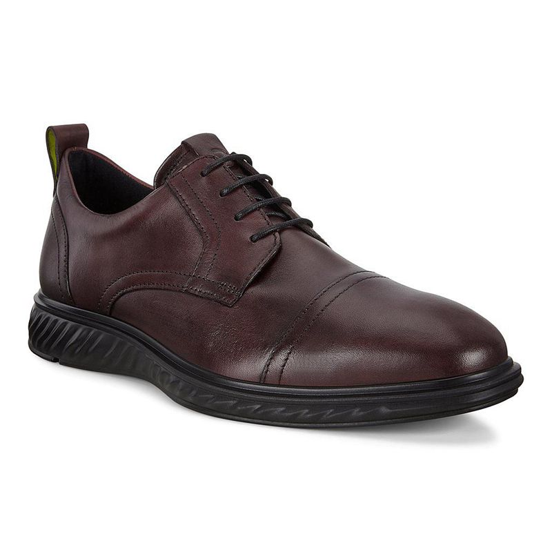 Zapatos Derby Ecco St.1 Hybrid Para Hombre,Rojas,147026-GJC